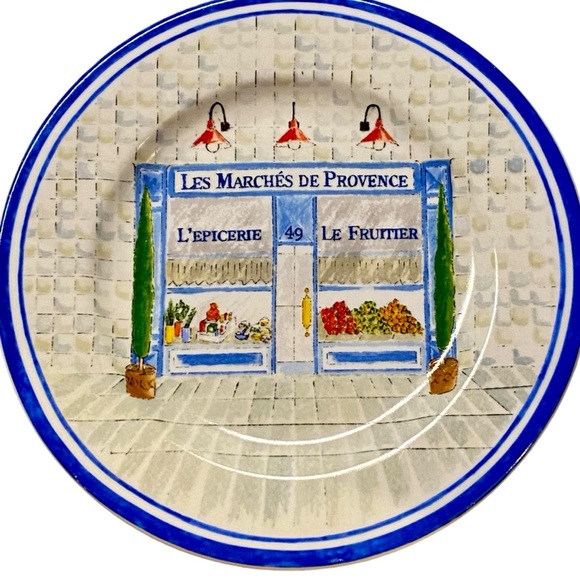 (4) French Bistro by AMERICAN ATELIER Salad/Desert Plates - Picture 5 of 9